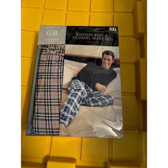 Geoffrey Beene flannel men’s set nwt xxl - Picture 1 of 10